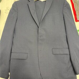 Jos. A. Bank Navy Blue Pinstripe Suit
